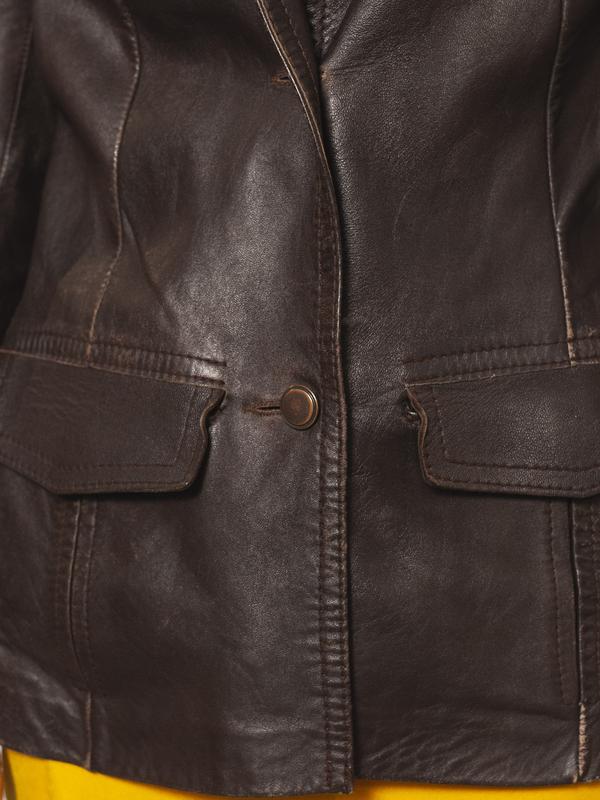 Vintage 80's Brown Women Leather Jacket - NorthernGrip