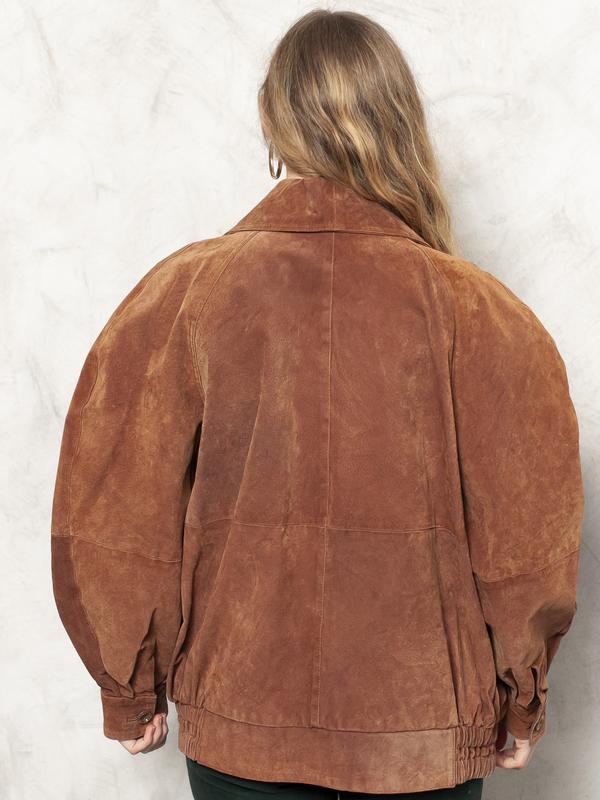 Vintage 80's Brown Suede Blazer - NorthernGrip
