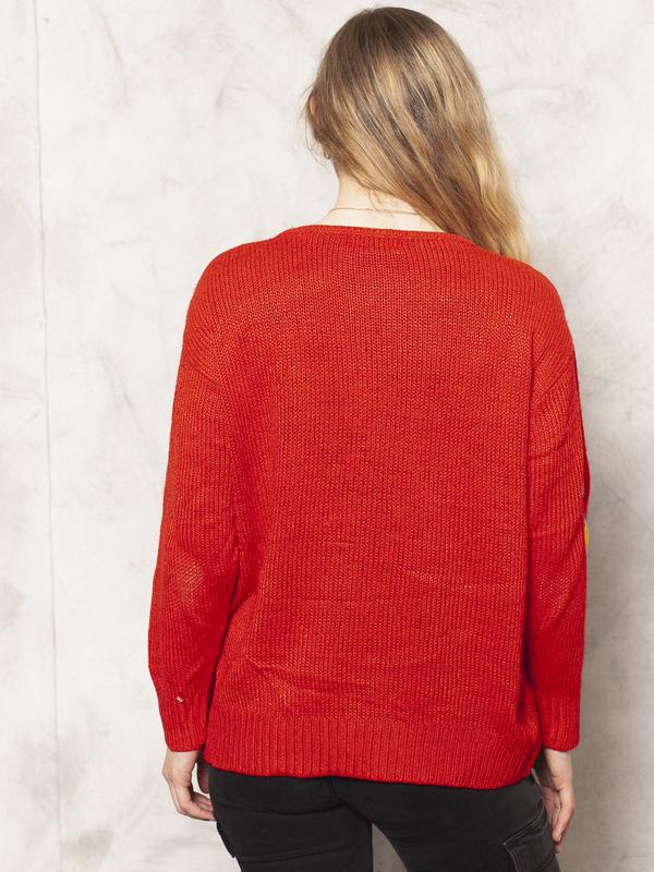 Vintage Patterned Knit Women Sweater - NorthernGrip