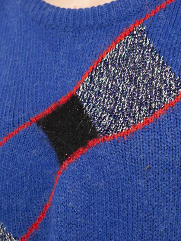 Vintage 80's Bold Blue Women Sweater - NorthernGrip