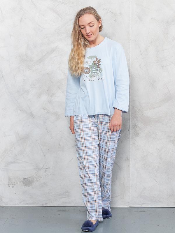 Vintage 90's Women Cotton Pajama Set - NorthernGrip