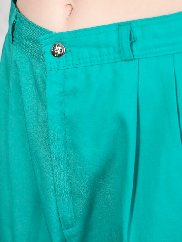 Vintage Women Green 80's Pants