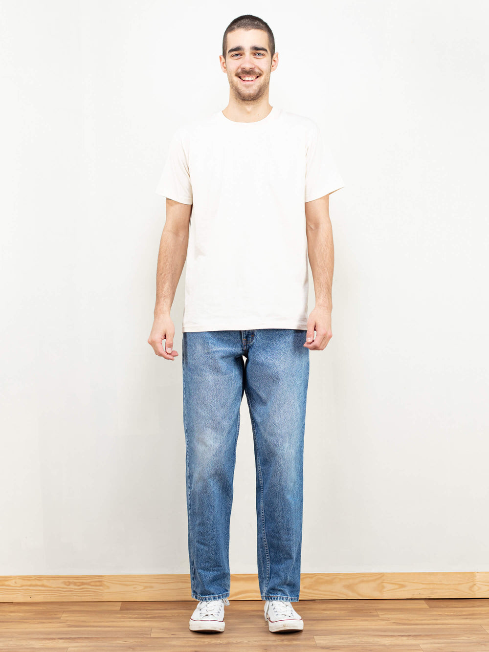Vintage Men 90's Blue Denim Pants - NorthernGrip