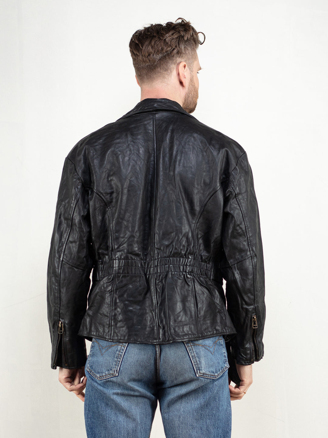 Vintage 90's Leather Biker Jacket