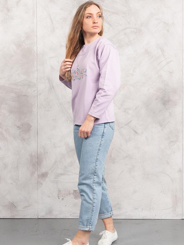 Vintage Pastel Purple Women Sweatshirt NorthernGrip