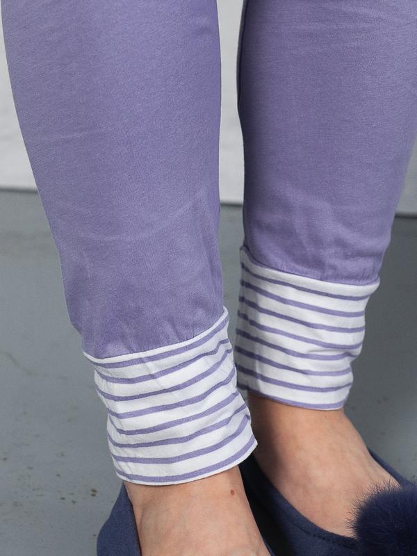 Vintage Women Pajama Set Purple