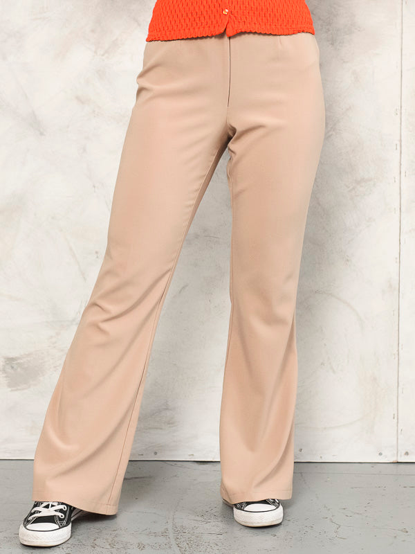 Vintage Women Y2K Beige Pants - NorthernGrip