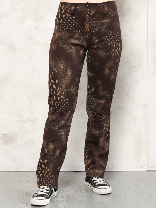 Vintage Women Y2K Animal Print Pants - NorthernGrip