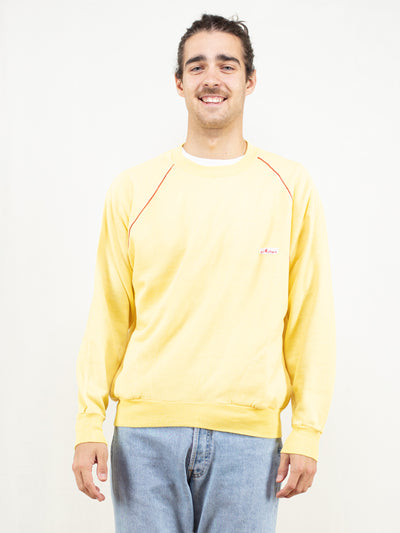 vintage yellow 70's sweatshirt